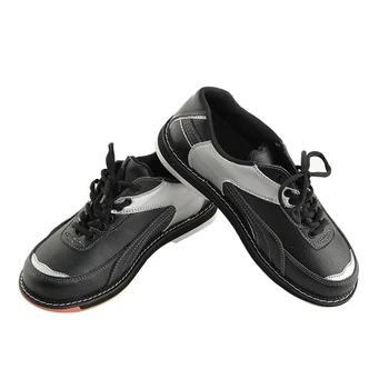 Yüksek kaliteli erkek bowling ayakkabıları kaymaz taban profesyonel deri üst sneakers bayanlar nefes ayakkabı bowling malzemeleri