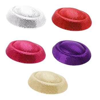 Zarif tuhafiye Fascinators temel şapka DIY Pillbox şapka makyaj partisi için