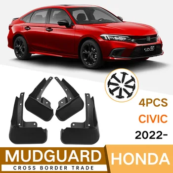 Çamur Flaps Toyota Civic 2022 İçin Çamurluklar Ön Arka Çamurluk Araba Aksesuarları
