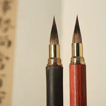 Çin Fırçaları sanatsal boya fırçası Kaligrafi Fırçası Yağlıboya Çin Kaligrafi Fırçası Ahşap Saplı Kurt Saç