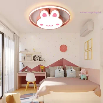 Çocuk odası tavan lambası Basit modern lambalar kişiselleştirilmiş ve yaratıcı LED tavşan ışıkları yatak odası led tavan lambası