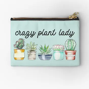 Çılgın Bitki Bayan Nane fermuarlı çantalar cüzdan bulucu Para Kozmetik iç çamaşırı kesesi Sikke Küçük Cep Kadın Ambalaj Erkek Külot