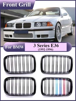 Ön Tampon M Tarzı Grill için BMW 3 Serisi E36 1992-1996 Radyatör Yarış Izgarası 325i 320i 328i Facelift Araba Aksesuarları