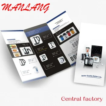Özel Şangay İyi Baskı Hizmeti Promosyonu Yazdırılabilir Broşür Üç Katlı Broşür Katlanmış Broşür broşürü