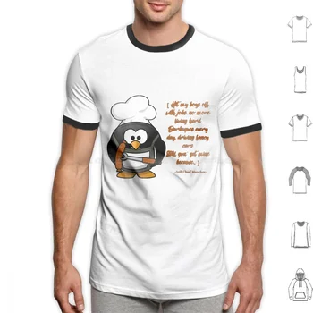 Şef Manchot En İyi Barbekü T Shirt Pamuk Erkekler Kadınlar Dıy Baskı Barbekü Barbekü Komik Şef Gıda Kafatası Bira Mizah Serin Barbekü Sığır Eti