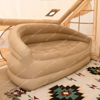 Şişme sofa Açık Çift Taşınabilir Yüzdürme Yatak Tembel Kamp Eğlence Otomatik Şişme Recliner